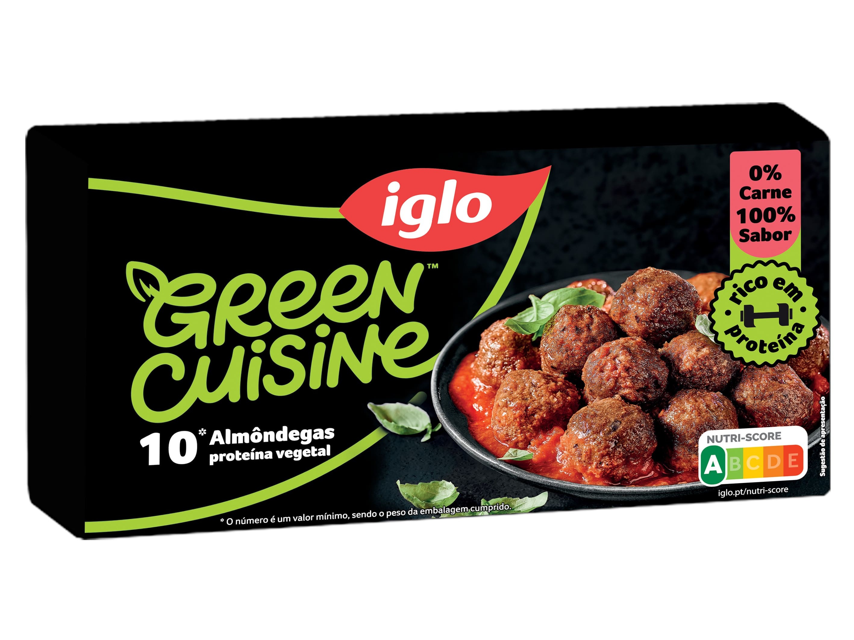 ALMÔNDEGAS IGLO GREEN CUISINE PROTEINA VEGETAL 10UN 240G