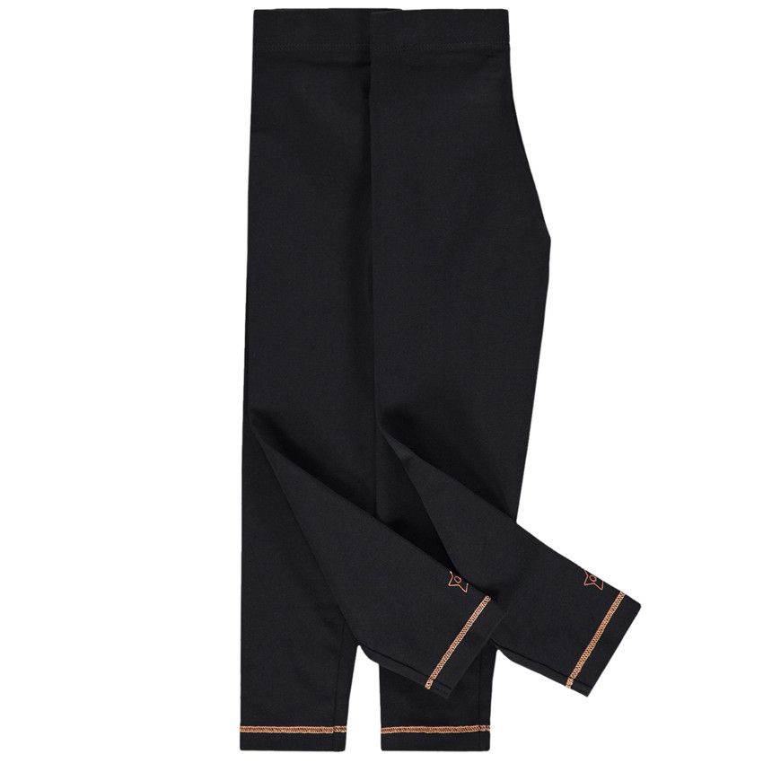 Lot de 2 leggings en jersey avec print fantaisie - Noir