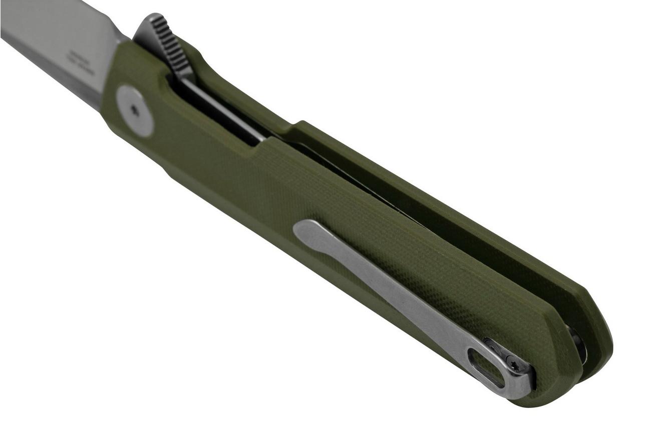 Bestechman Dundee BMK01B OD Green, Satin D2, zakmes Ostap Hel design