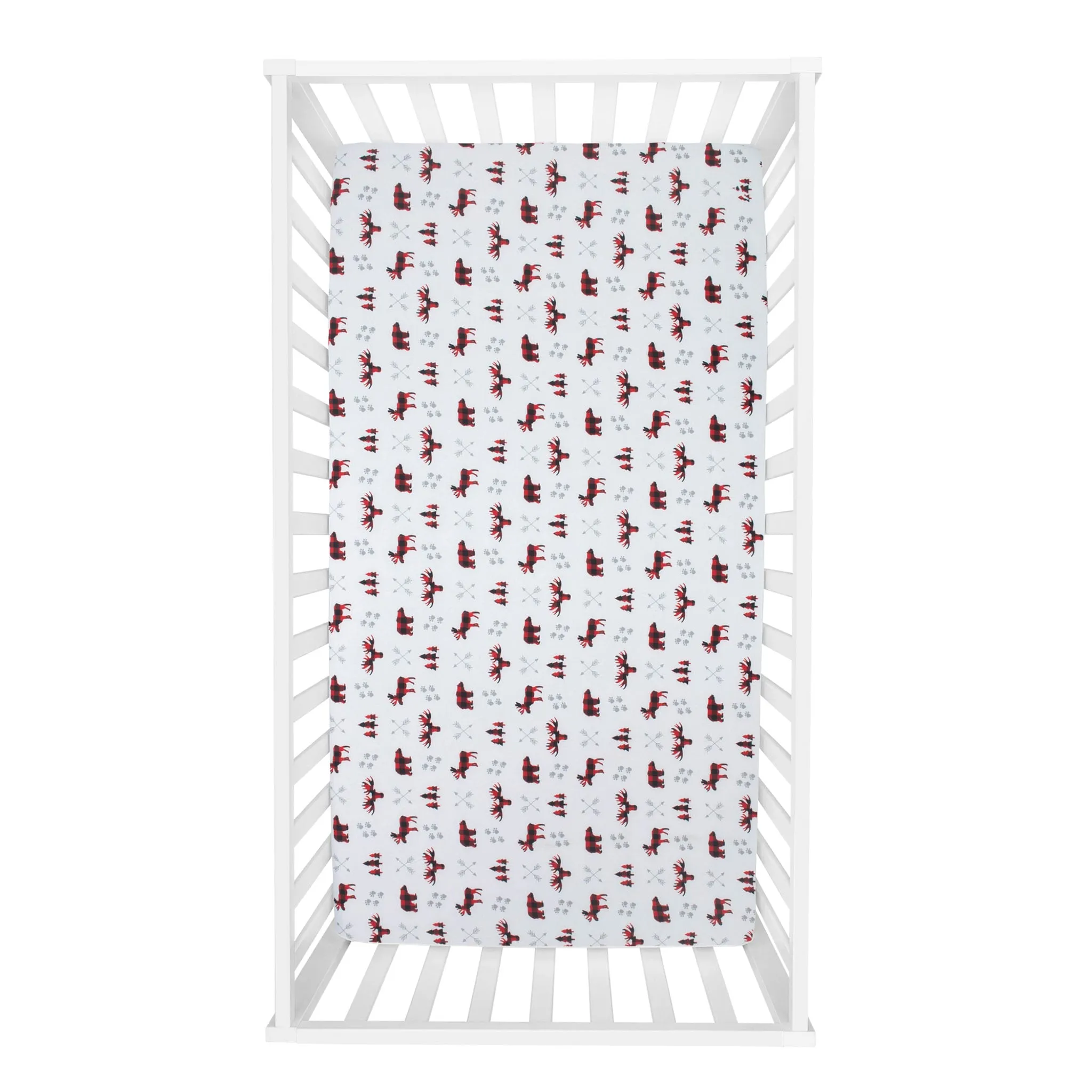 Trend Lab Drap Contour pour Lit de Bébé Paquet de 2 - Orignaux