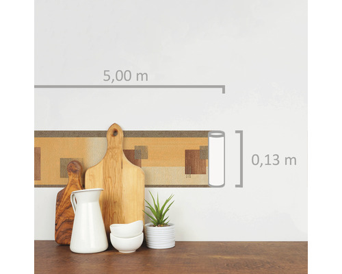 Rand 7689-26 Alleen randen 995665-1 Rozen beige 5 m x 13 cm