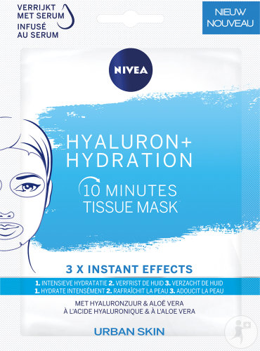 Nivea Hyaluron + Hydratation Masque En Tissu 10 Minutes 1 Pièce