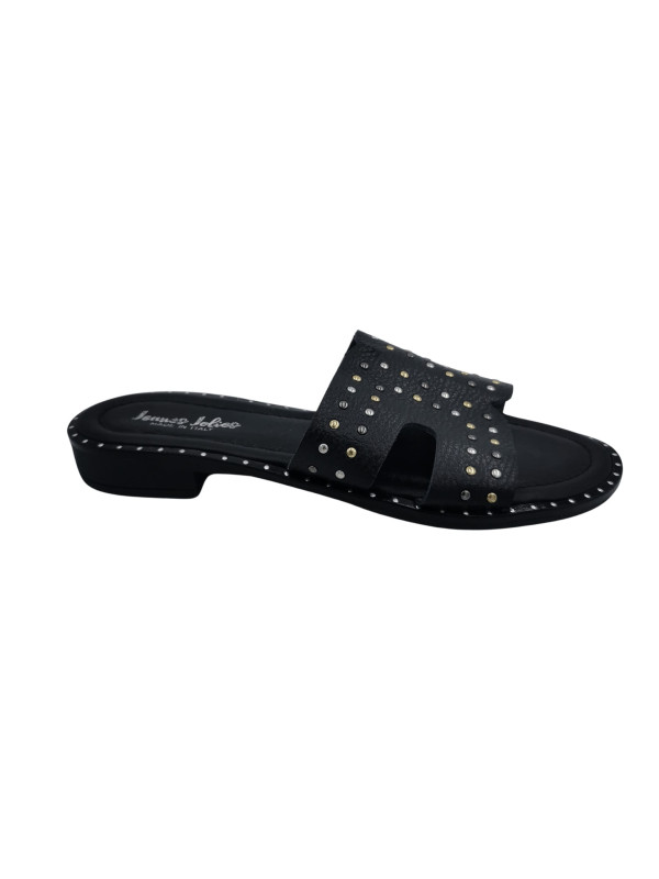 Jeunes et Jolies - Mules cuir Tenerife Noires