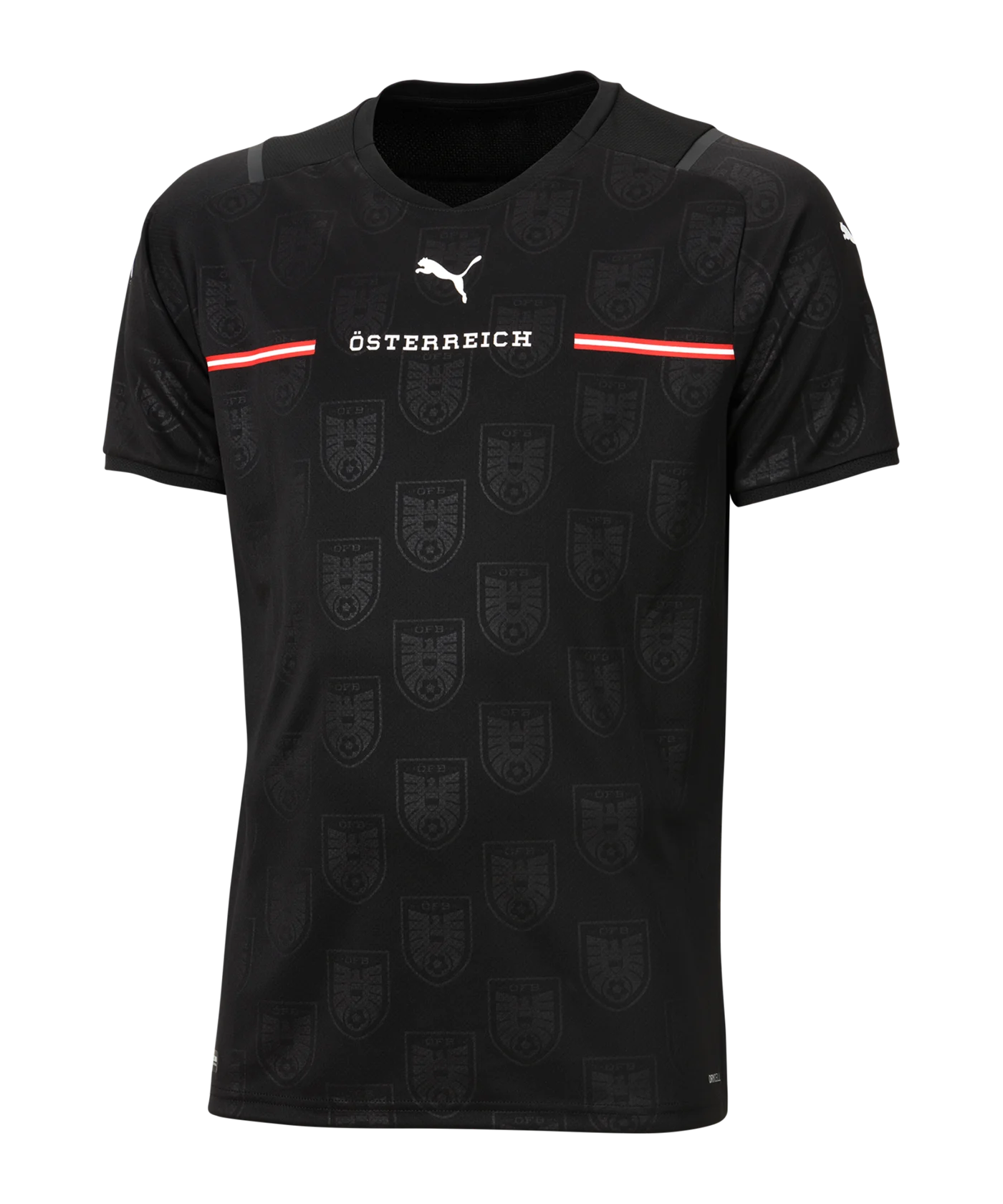 PUMA Österreich Trikot Away EM 2021 Schwarz F02