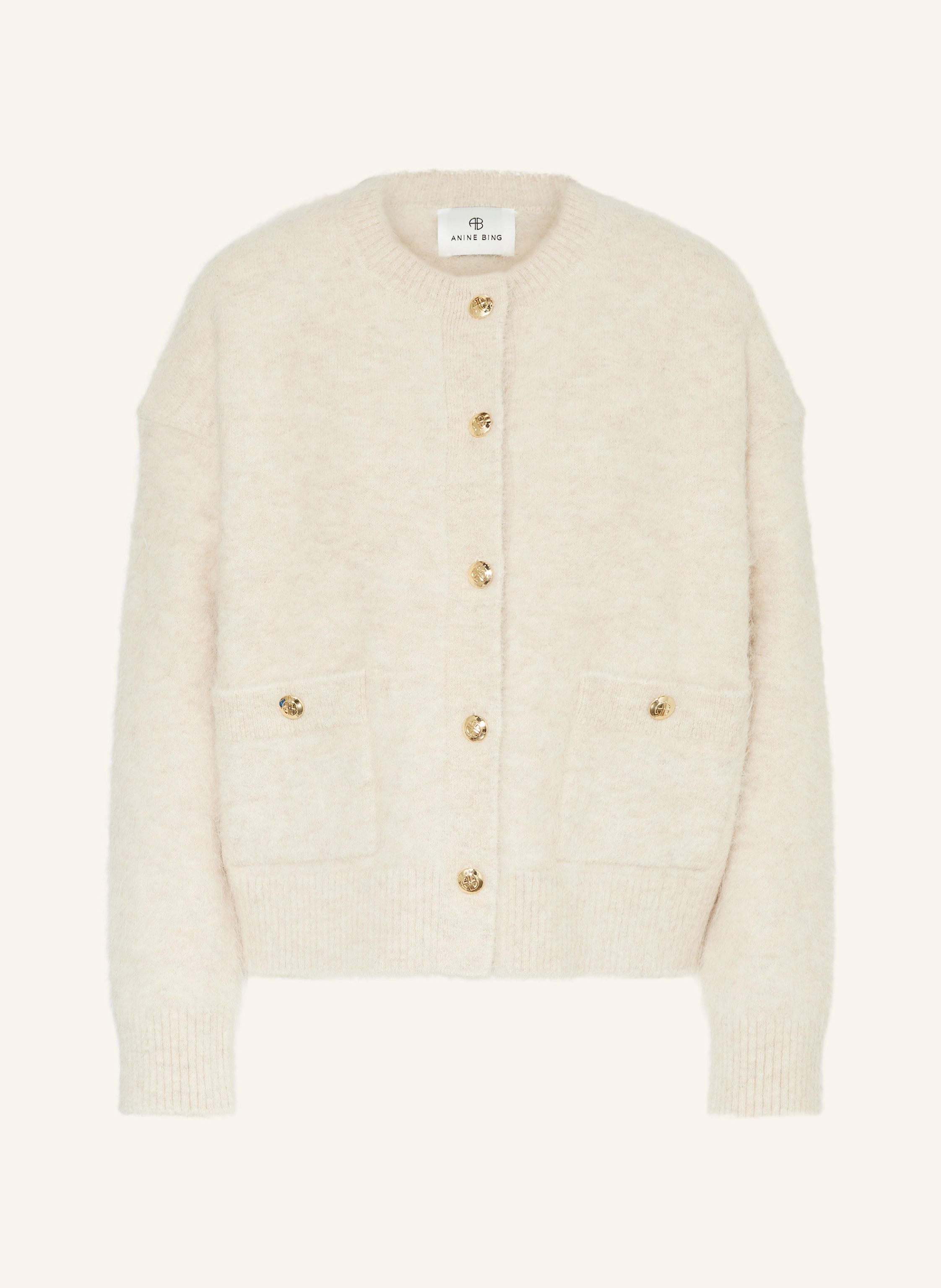 ANINE BING Strickjacke BOBBIE aus Alpaka