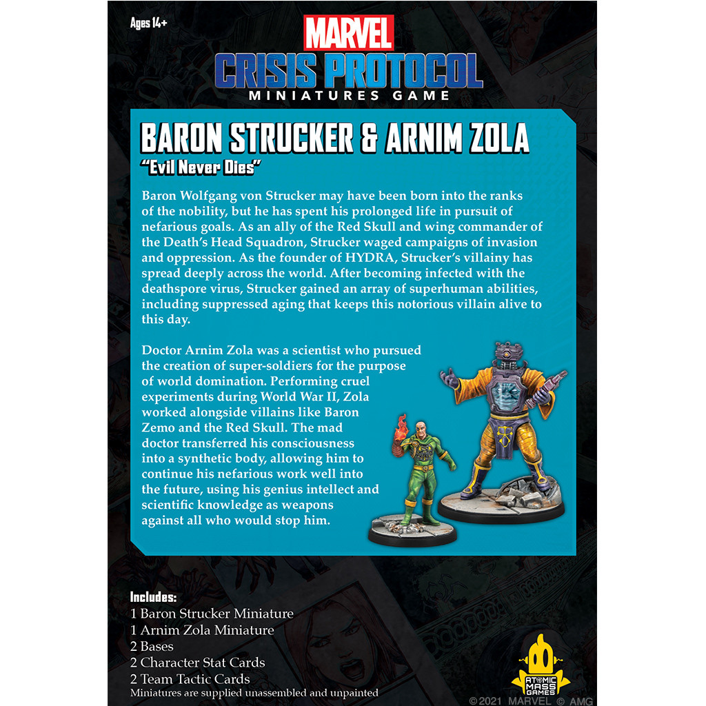 Marvel Crisis Protocol : Baron Von Strucker & Arnim Zola