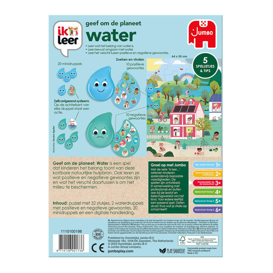 Jumbo Ik Leer - Geef Om De Planeet Water Educatief Spel