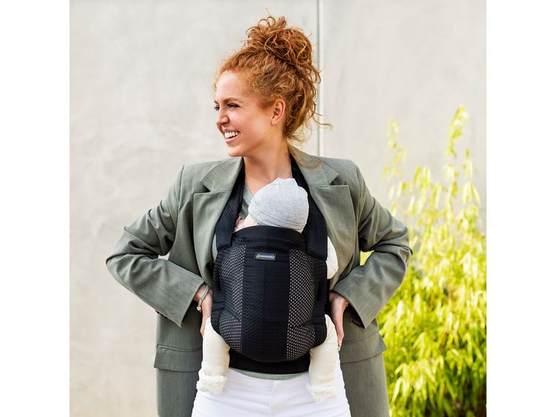 Minimonkey Babytrage Baby Carrier Schwarz Tragesitz für Babys