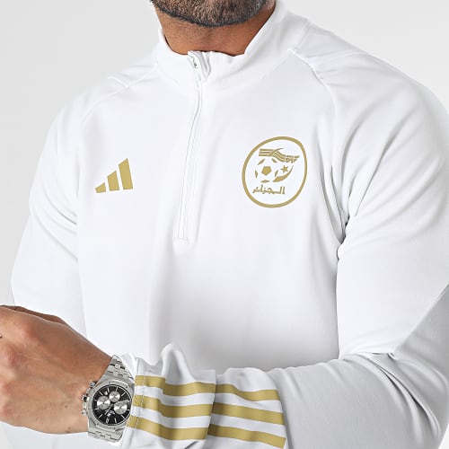 Tee Shirt Manches Longues A Bandes FAF 22 HF1457 Beige Clair