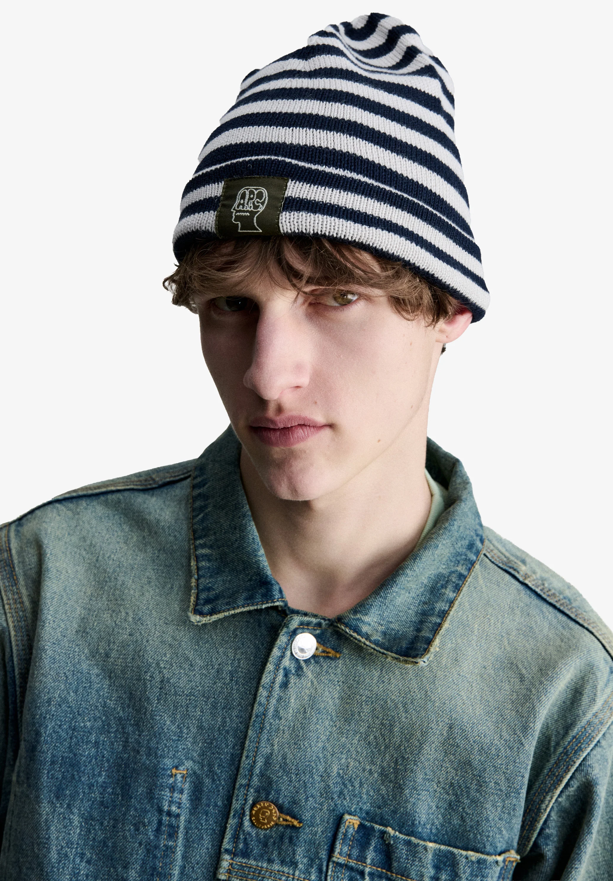 beanie APC x BRAINDEAD - Noir/blanc