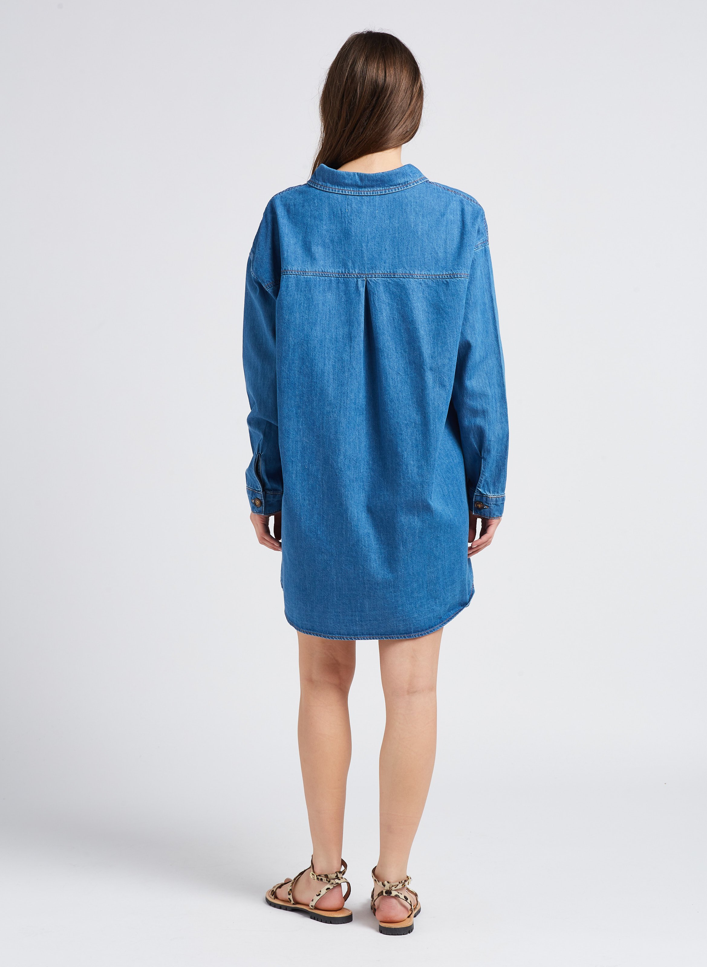 HEXOM - Sandales plates en cuir | Marron