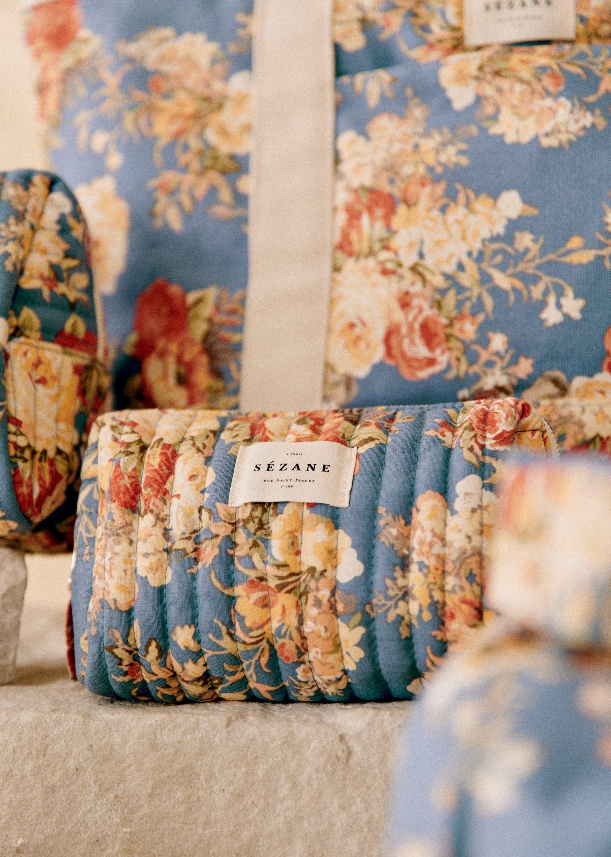 Trousse Beauté - Floral Bleu - LES COMPOSANTES/DÉCOUVRIR 5906636