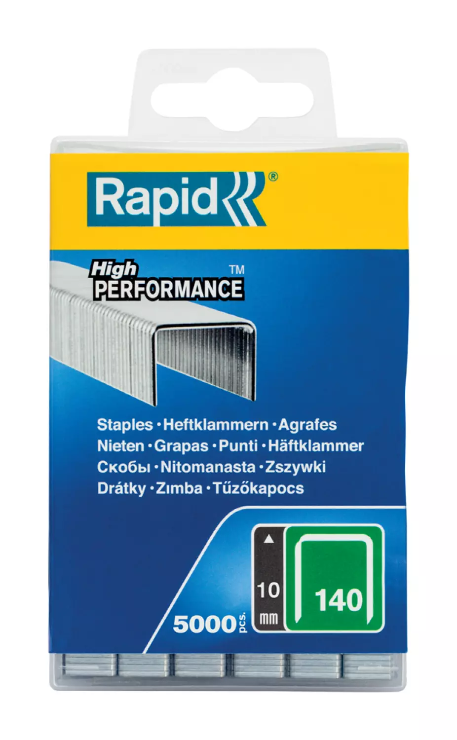 Rapid Vlakdraadnieten - 140/10mm - gegalvaniseerd - 5000st in kunststof box
