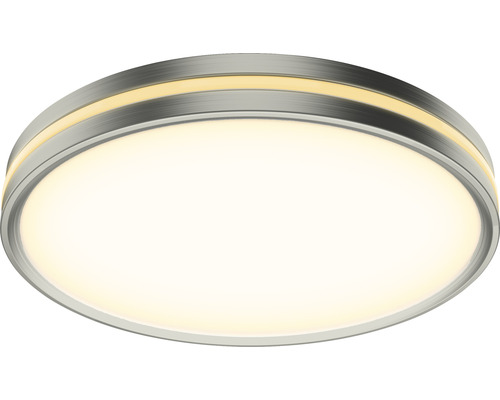 FLAIR LED plafondlamp 24W 2500 lm 2200-3000 K Ø 36,5 cm Musica Chroom/wit met nachtlampje