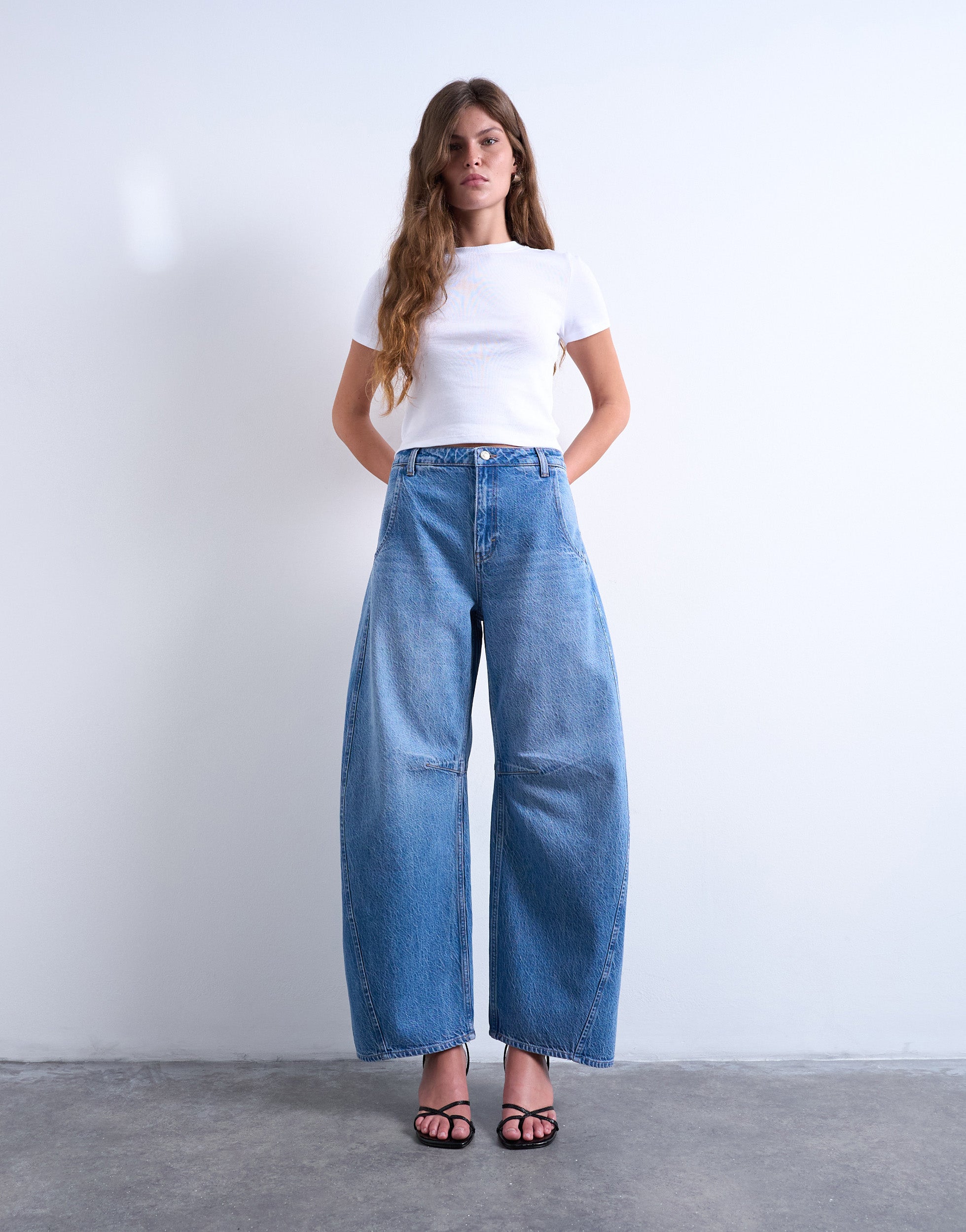 TSEMMA High rise Barrel fit Jeans