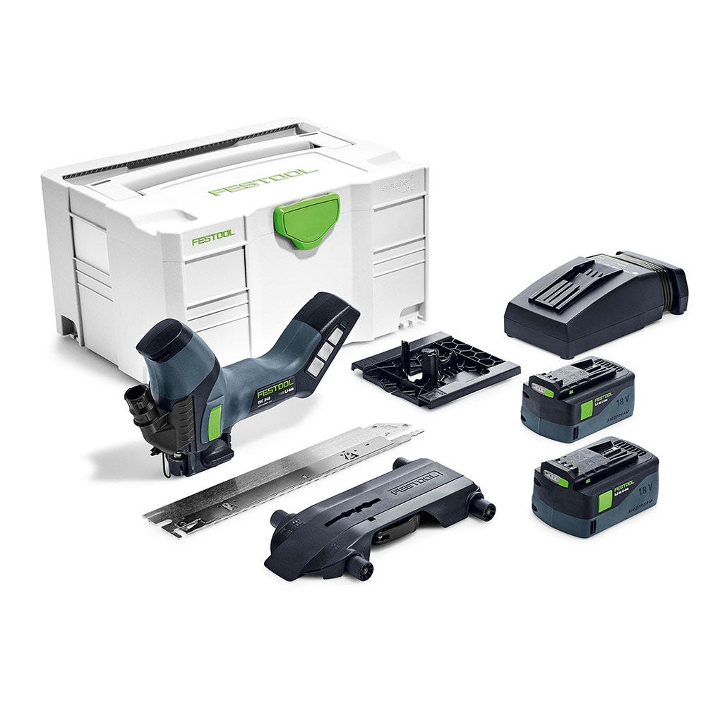 FESTOOL 18V 240mm ISC 240 1 x 5.2Ah Serra de Isolamento em Systainer Conjunto 577128