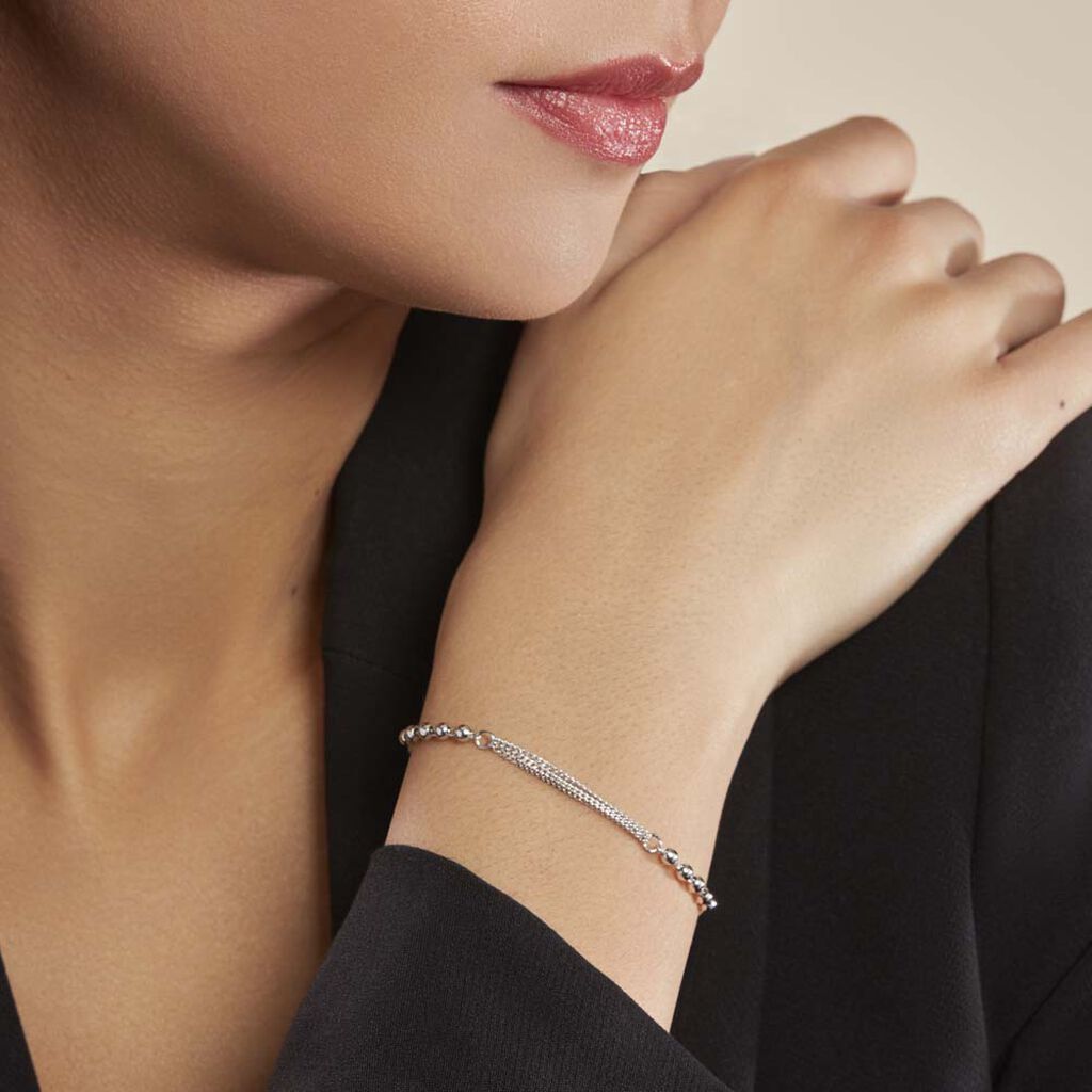 Bracelet Melodie Argent Blanc