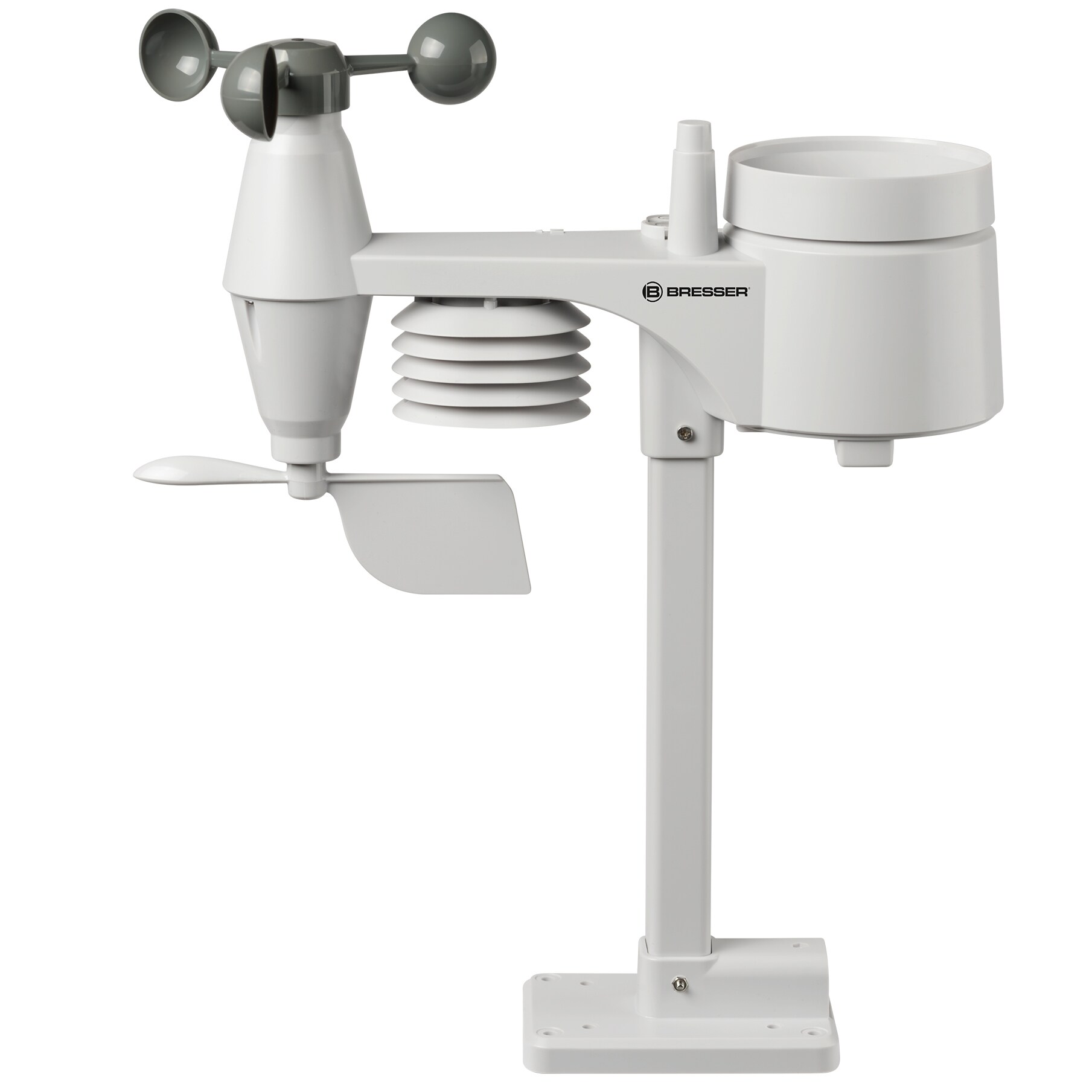 BRESSER WLAN-Farbwetterstation mit 5-in-1-Profi-Sensor