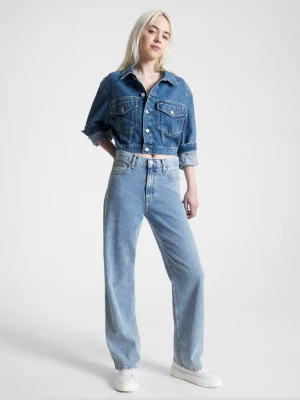 Calça jeans folgada de cintura média Betsy