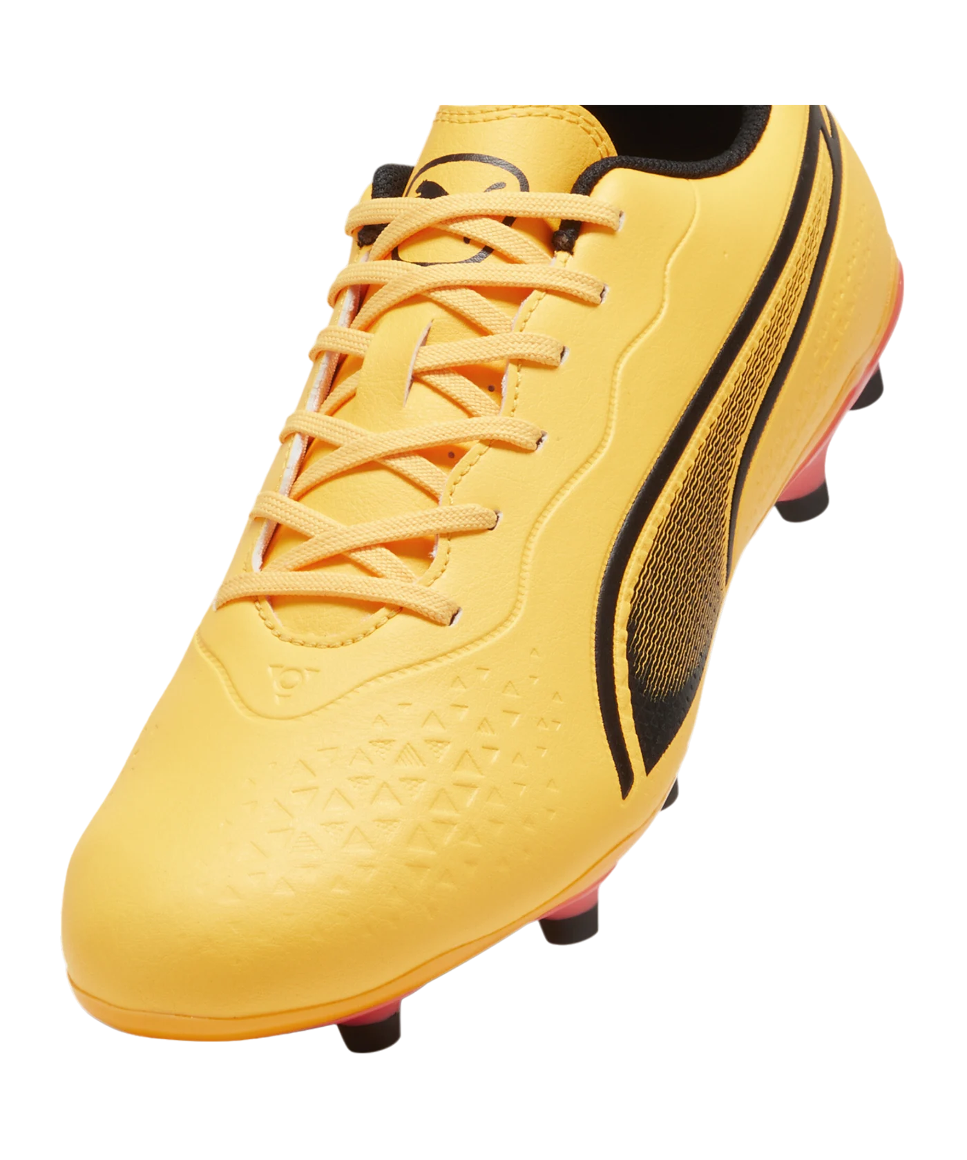 PUMA KING Match FG/AG The Forever Faster Orange Schwarz F05
