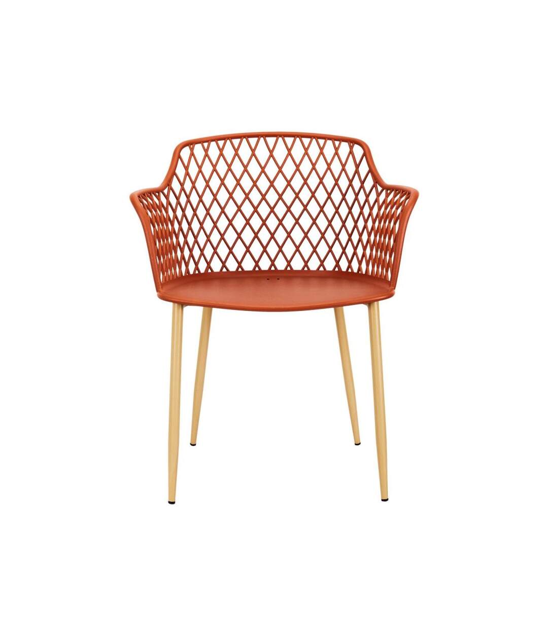Paris Prix - Lot De 4 Fauteuils Design malaga 80cm Terracotta