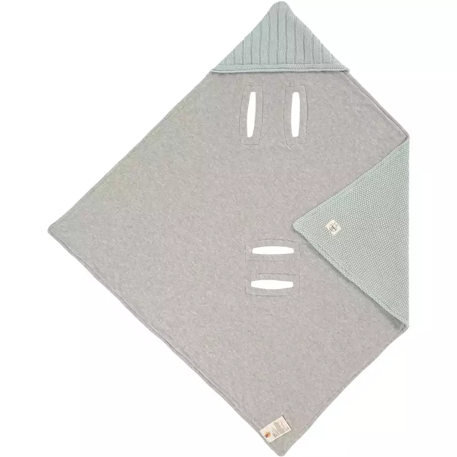 LÄSSIG Einschlagdecke light mint 78 x 78 cm