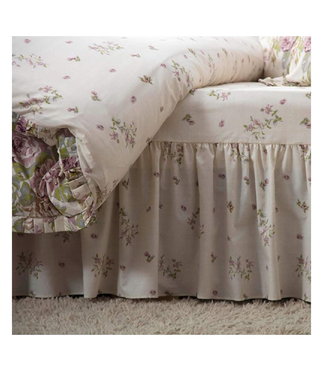 Belledorm - Housse de couette (Blanc cassé / Rose / Vert) - UTBM274