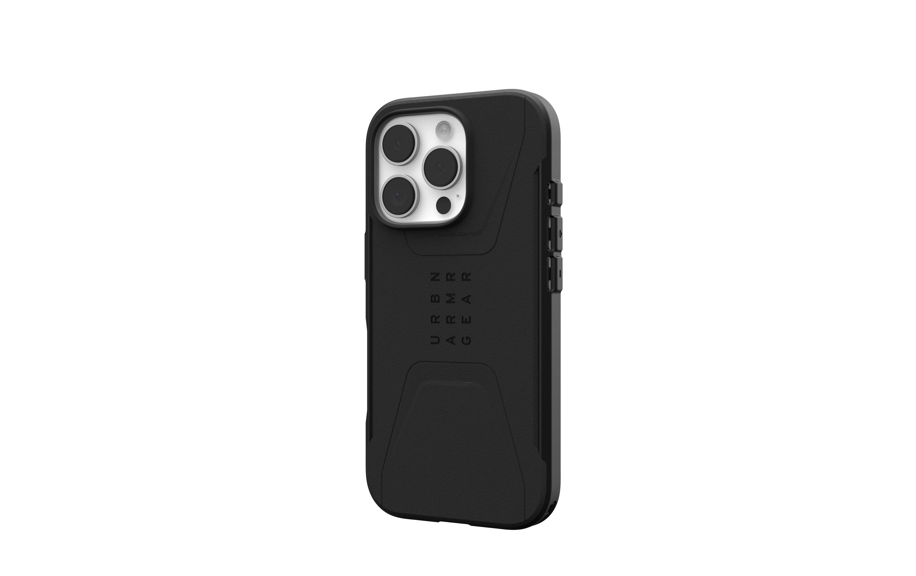 Back Cover Civilian Case iPhone 16 Pro BlackSchutzhülle für das Apple iPhone 16 Pro