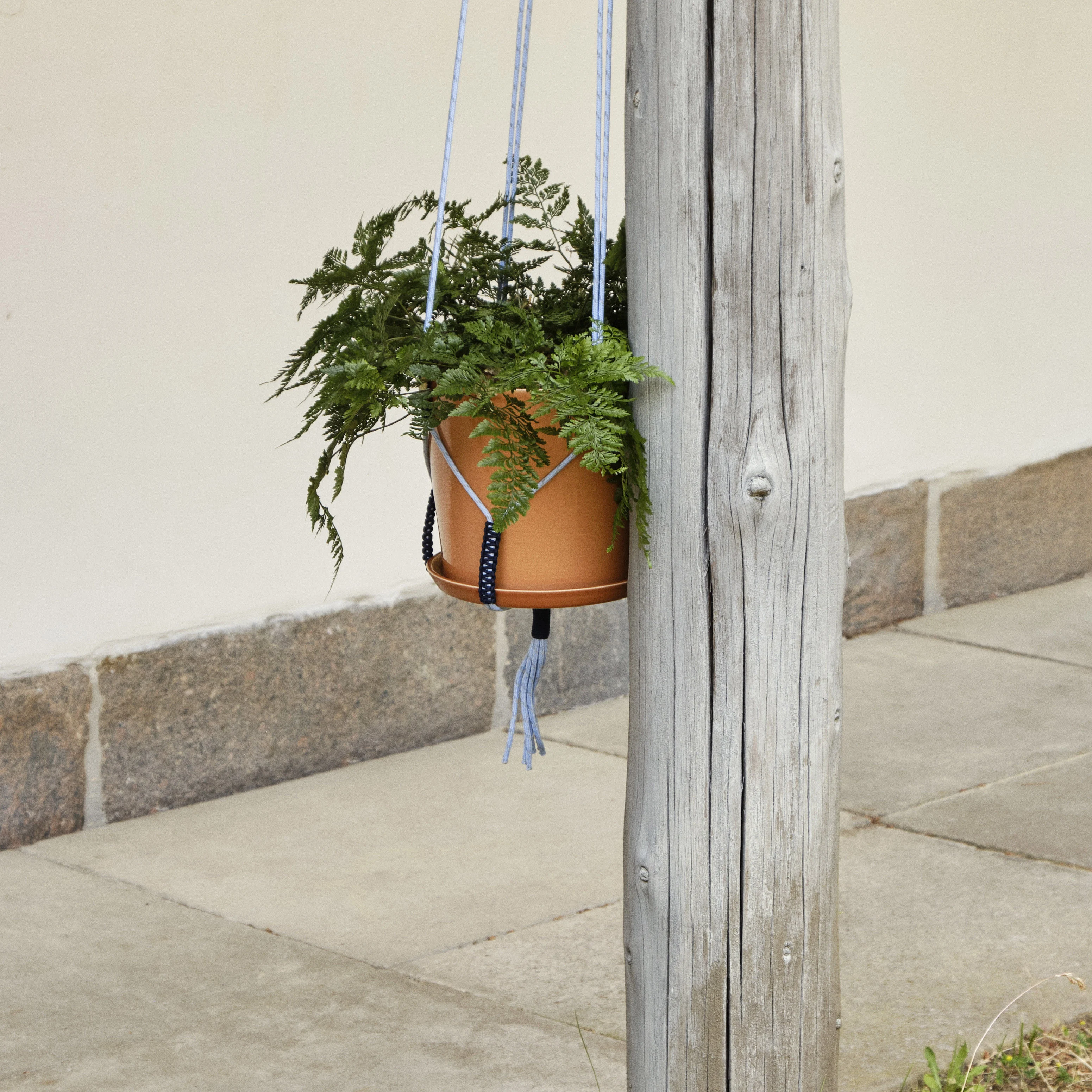 PHANTA - Support pour pot de fleurs tissu | Bleu