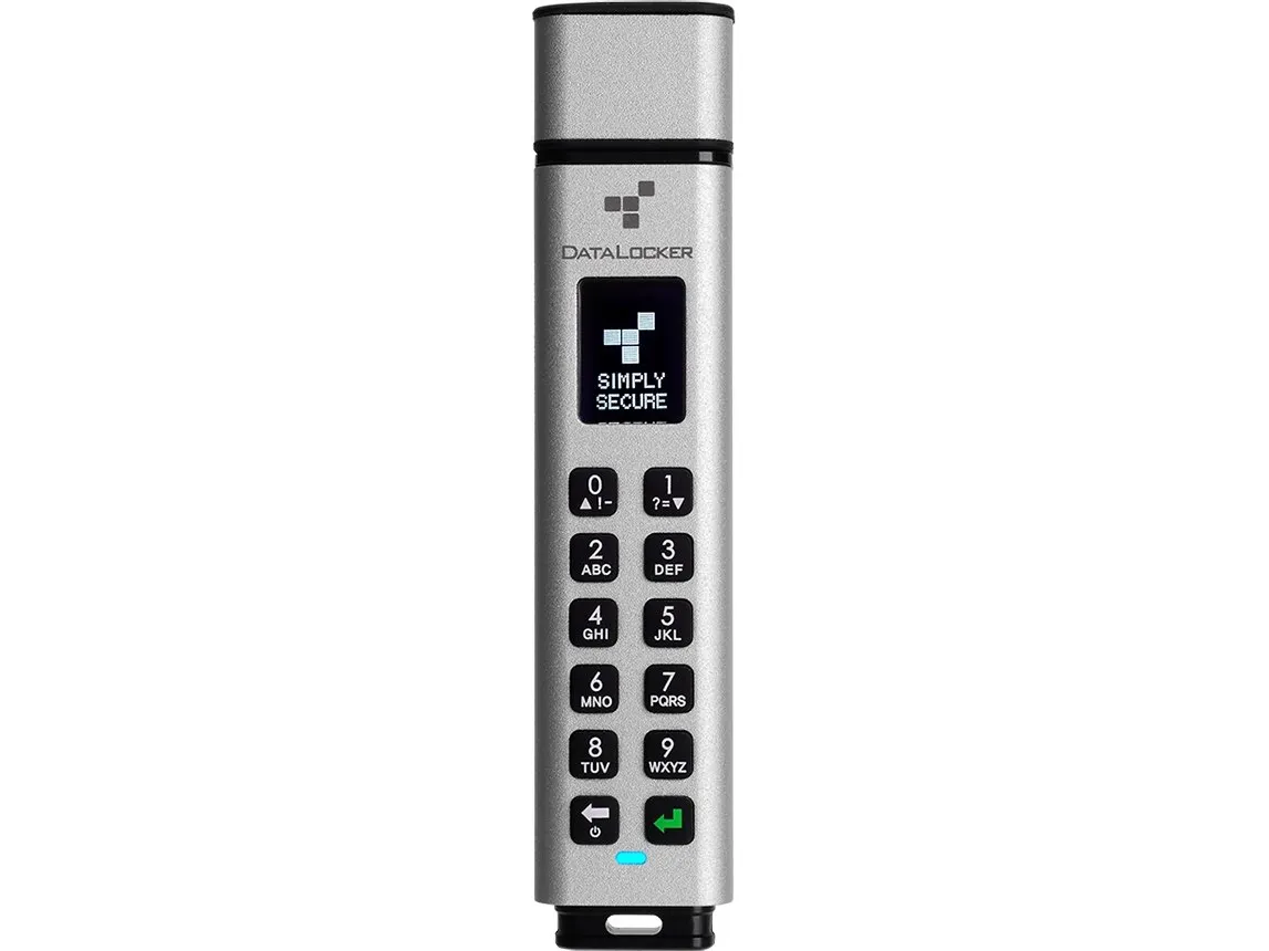 DataLocker Sentry K350 - USB flashdrive - krypteret - 64 GB - TAA-kompatibel