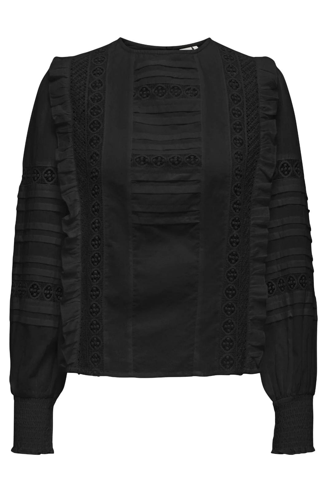 Only Onlfabiana Lee Ls Mix Top 4528529 black