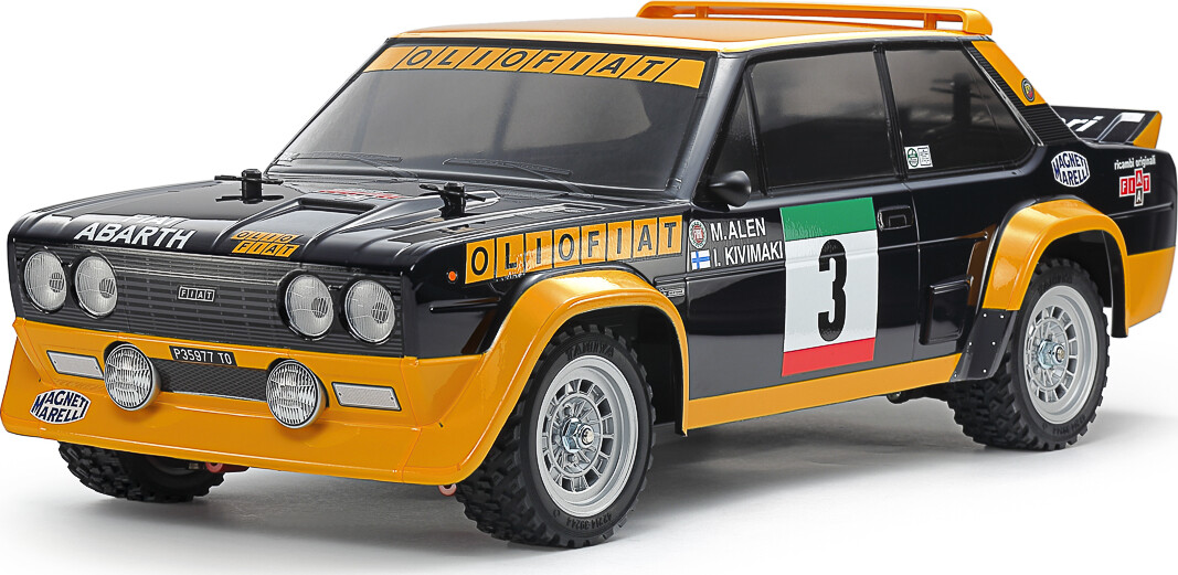 Tamiya - Rc Fiat 131 Abarth Rally Olio Fiat Fjernstyret Bil Byggesæt - 1:10 - 58723