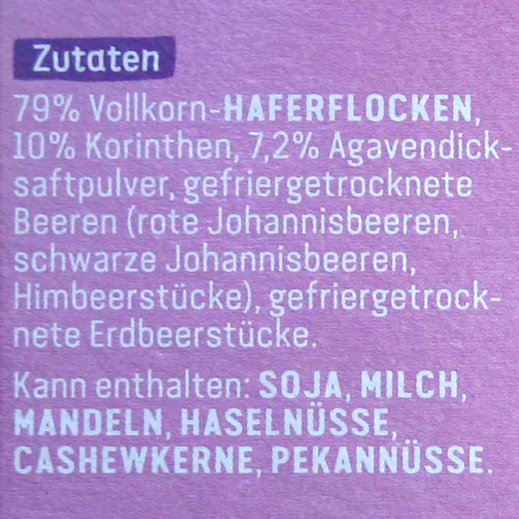Dr.Oetker Vitalis Porridge Beeren Mix 460g MHD:30.10.25