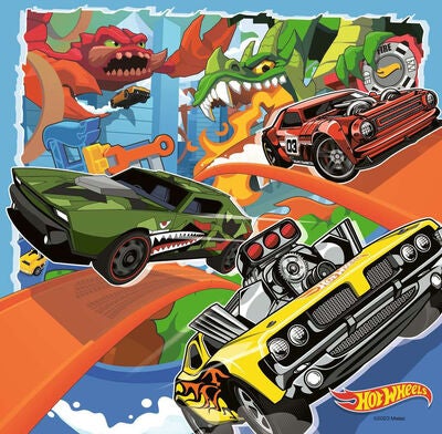 Ravensburger Puslespill Hot Wheels 3x49 Brikker
