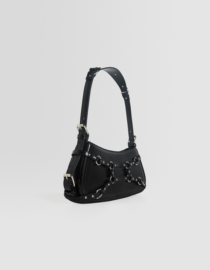 Bolsa de ombro ajustável com ilhós