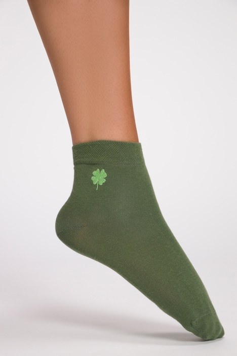 Socken, Kleeblatt-Stickerei