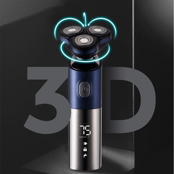 INF Elektrisk barbermaskin med roterende 3D barberblad