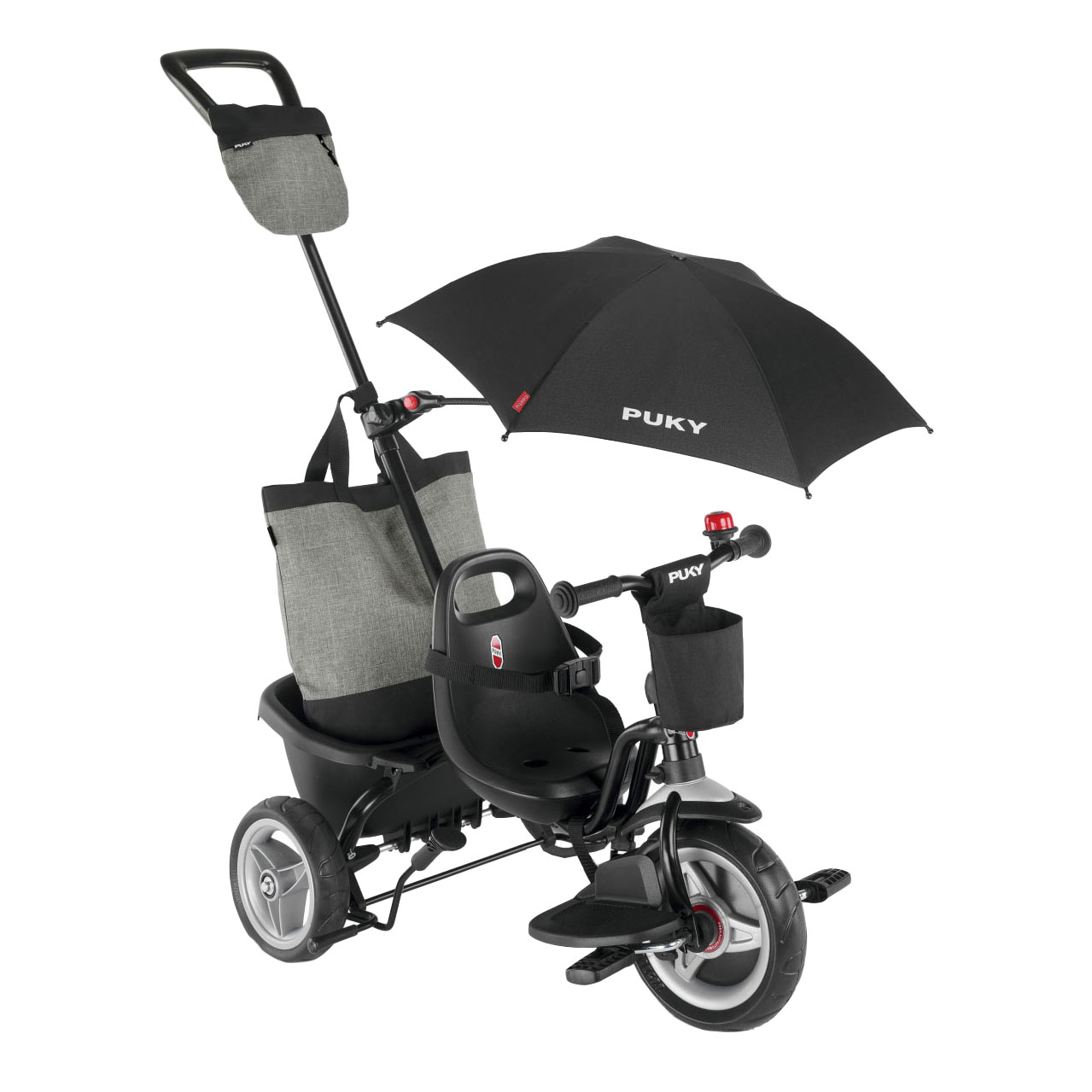 Puky Ceety Comfort Driewieler 4in1 - Zwart