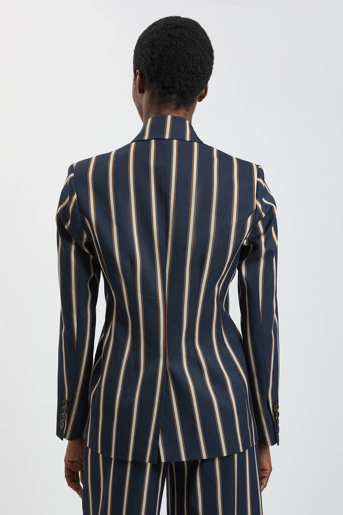 KarenMillen Veste Cintrée À Rayures Double Boutonnage