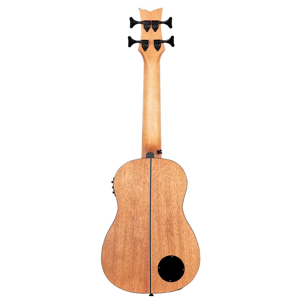 Ortega LIZZY-BS-GB-L Lizard Series Short Scale Left-handed Uke Bass linkshandige E/A bas ukelele met gigbag