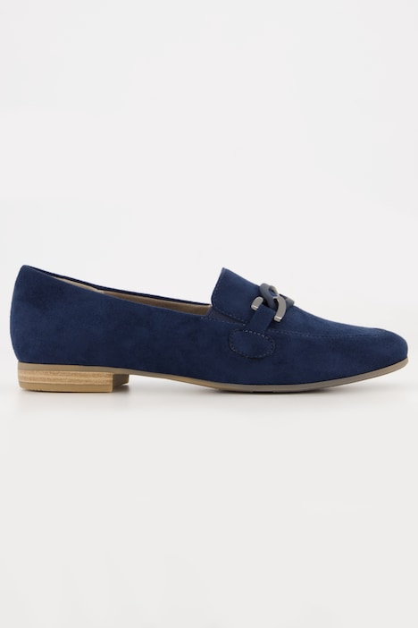 Loafer, Jana Softline, vegan, Veloursleder-Optik, Weite H