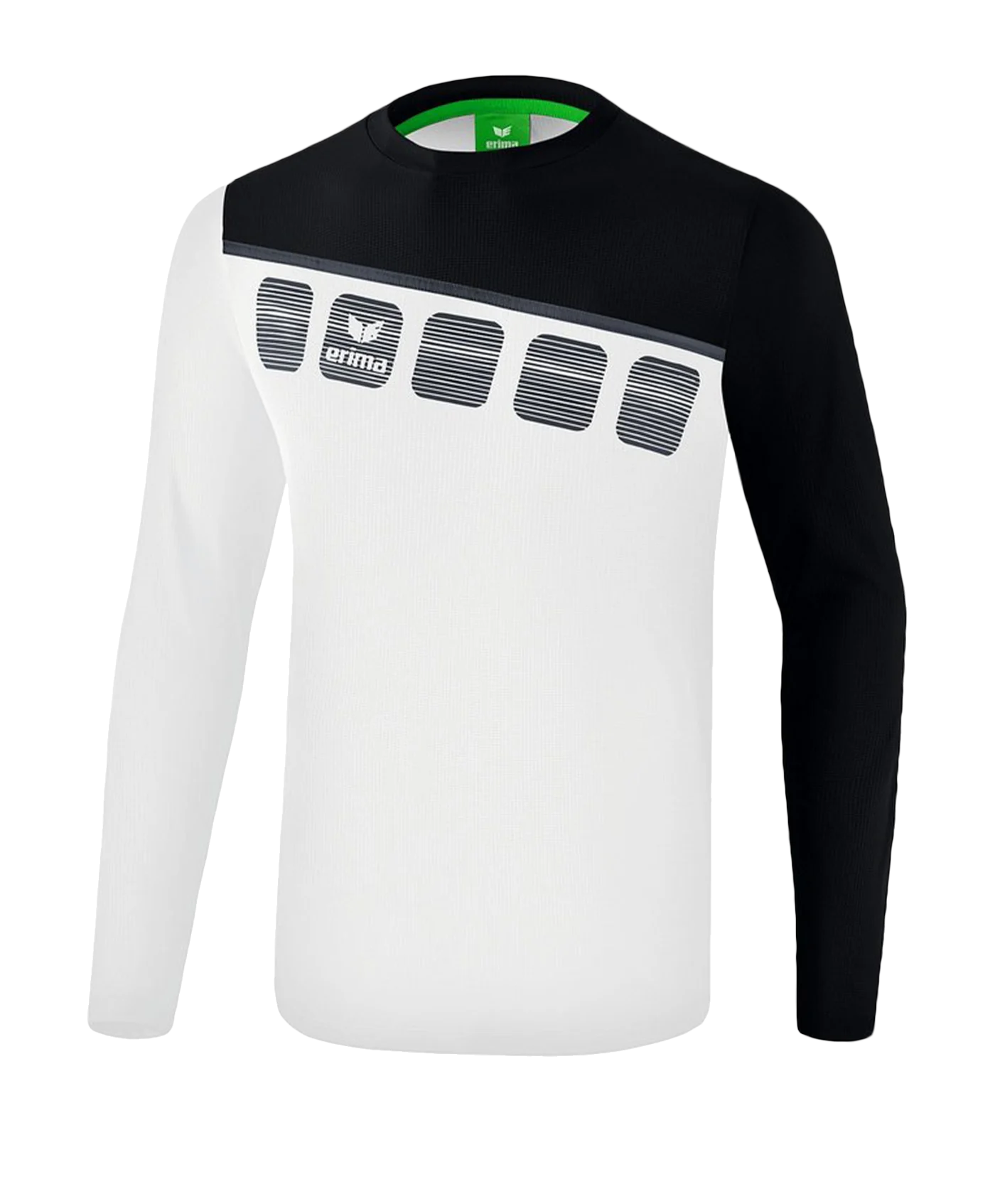 Erima 5-C Longsleeve Weiss Schwarz