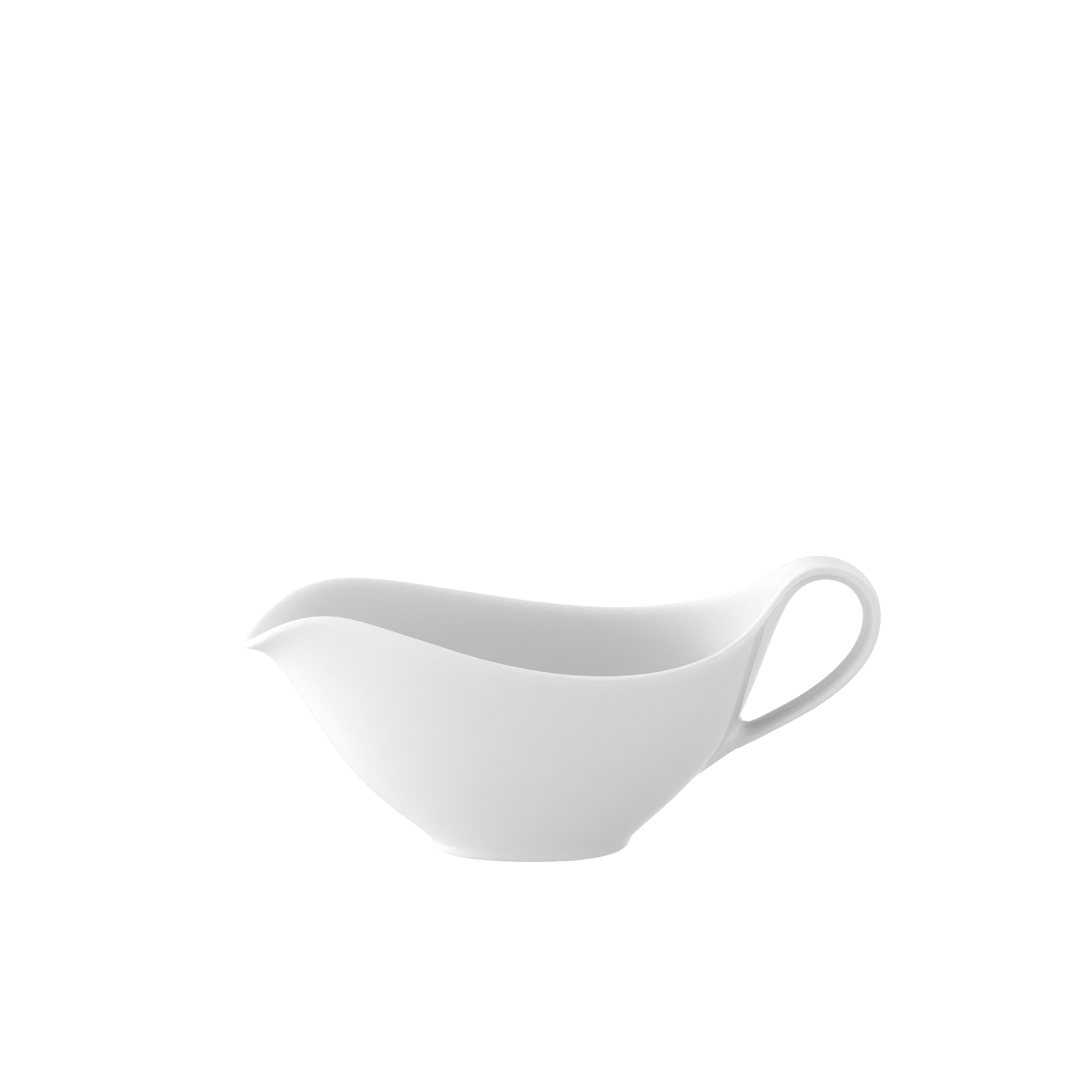 Anmut Gravy boat White, Premium Bone Porcelain