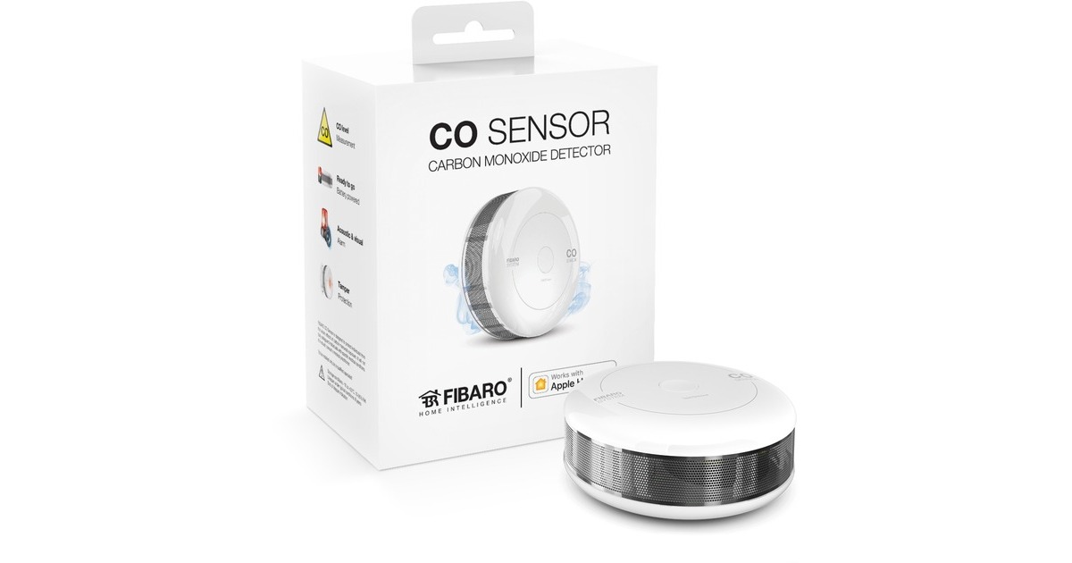 FibaroCO Sensor gasmelder  (Wit, Apple Homekit)