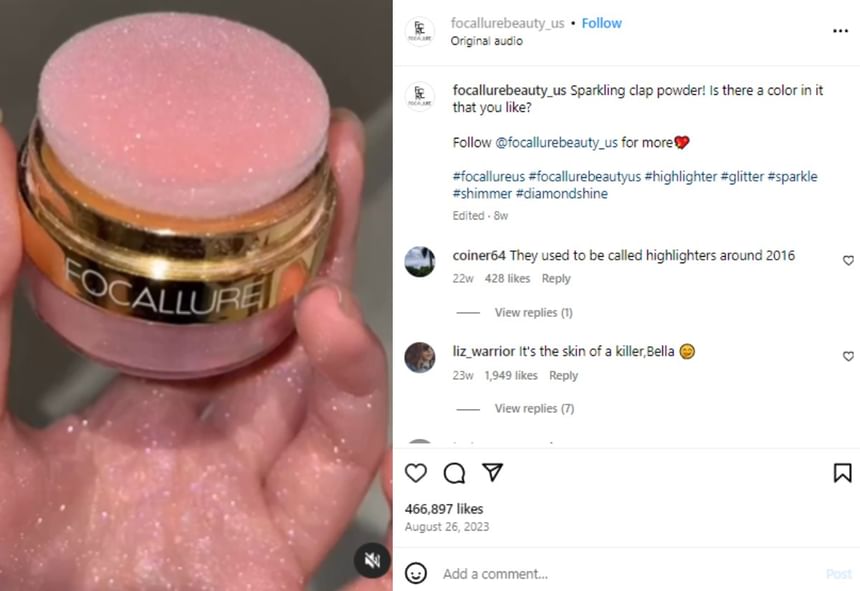 FOCALLURE - Instant Retouch Highlight Poeder - 2 kleuren