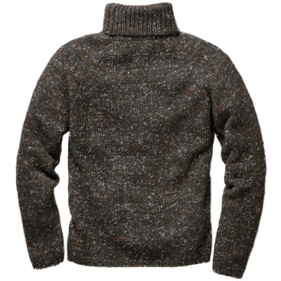 Herren-Strickpullover, Braunmelange