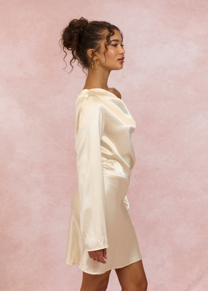 Rose jurk lichtgeel