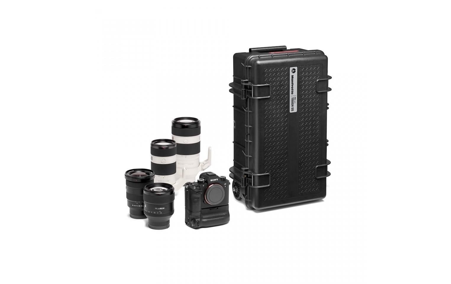 Koffer PRO Light Tough TH-55 Schwarz<br>Strapazierfähiger, leichter Schalenkoffer