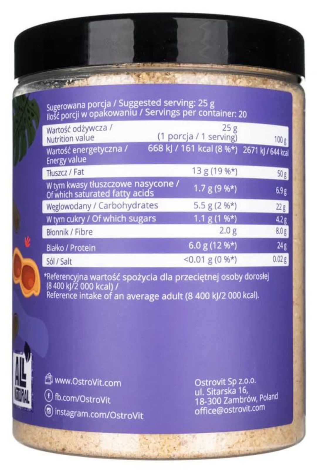 Farinha de amendoim OstroVit 500g