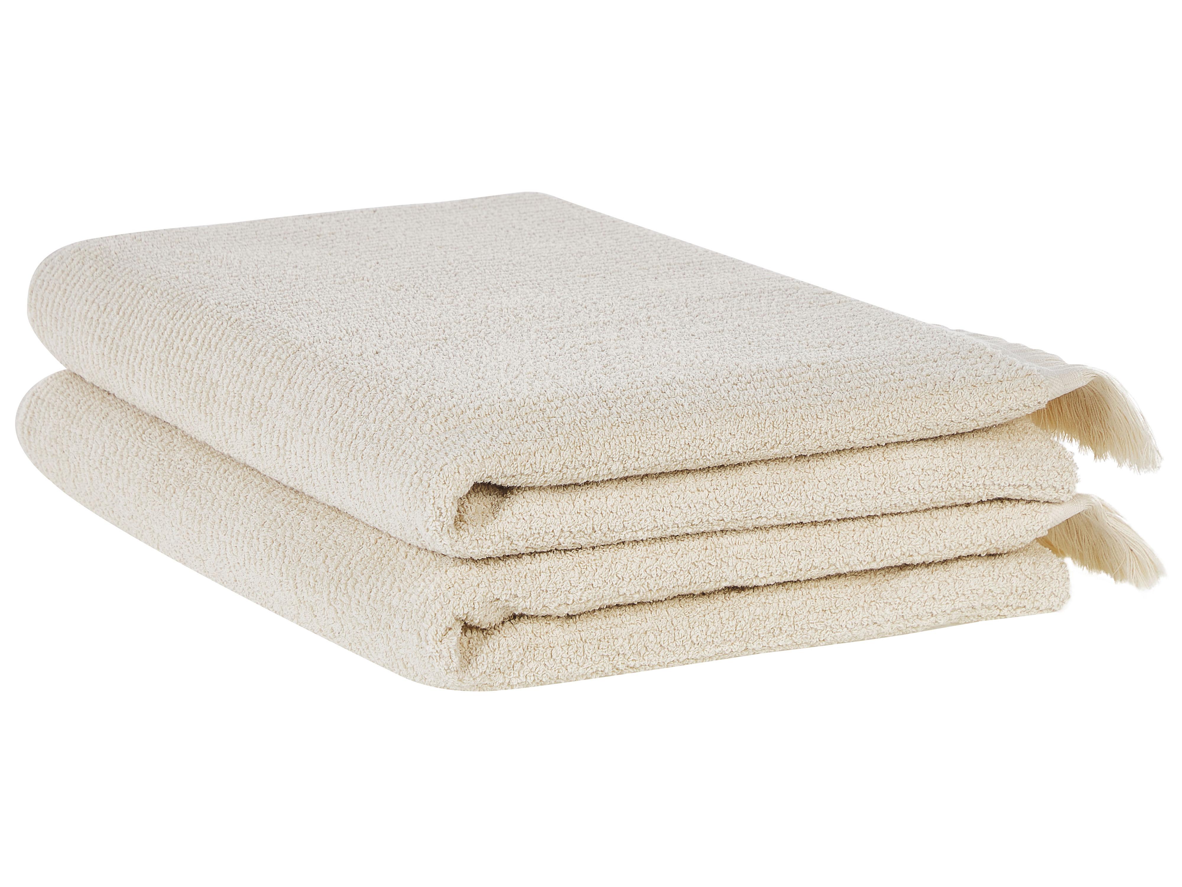 2-delige handdoekset ATIU Badstof Beige
